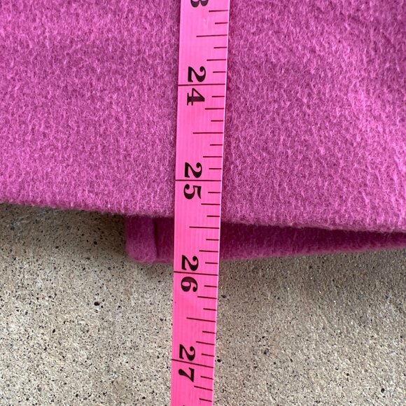 Vintage L.L.Bean Womens Pink Double-Breasted Wool Blend Peacoat Size 10 N3 - Picture 5 of 6